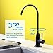 Drinking Water Faucet SUS304 Stainless Steel 100% Lead-Free Heavy Duty Faucet 90° Single Handle 360° Swing Spout Brass Ceramic Cartridge Matte Black