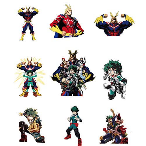 My Hero Academia Anime Cartoon Laptop Stickers Waterproof Skateboard Pad MacBook Car Snowboard Bicycle Luggage Decal 50pcs (My Hero Academia)