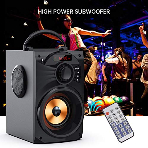 EIFER-Portable-Bluetooth-Speakers-Subwoofer-Heavy-Bass-Wireless-OutdoorIndoor-Party-Speaker-Line-in-Speakers-Support-Remote-Control-FM-Radio-TF-Card-LCD-Display-for-Home-Party-Phone-Computer-PC