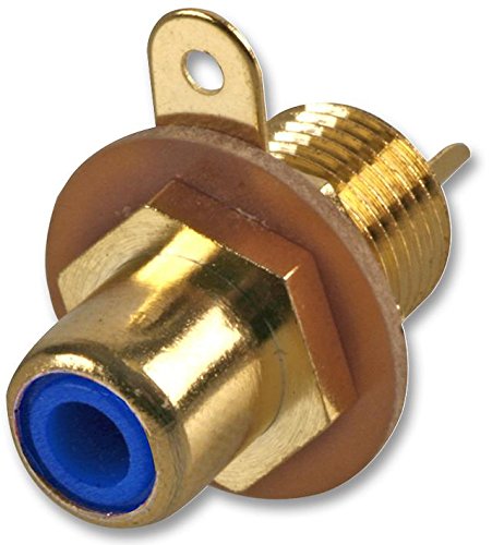 Pro Signal AV19339 Phono Socket, chasis, dorado, azul