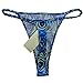 Panasilk Womens Silk Thong Panties Flower 5 Pairs in One Economic Pack