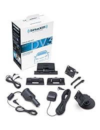 SiriusXM radio satelital con base y cable de carga, Kit de montaje del vehículo, Negro