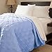 Lavish Home Solid Color Bed Quilt, Twin, Blue