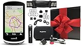 Garmin Edge 1030 Cycle Gift Box Bundle | with Garmin Chest Strap HRM, Speed & Cadence Sensors, PlayBetter Portable USB Charger, Car/Wall Adapters, Hard Case, Bike Mounts | GPS Bike Computer | Gift Box