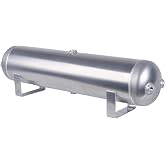 ZHSYMX 5 Gallon (18 Liter) 6 Ports Compressed air Storage Tank air Ride Receiver Tank for Air Ride Suspension Car Train Truck Horn Silver