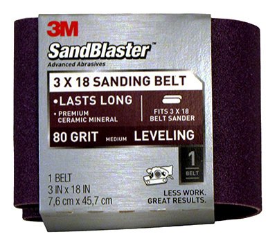 3M 9189Sb-Es 3 X 18-Inch 80-Grit Sandblaster Sanding Belt Sander - Grinder Accessories