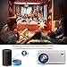 BIGASUO Projector with DVD Player, Portable Bluetooth Projector 2600 Lumens Built in DVD Player, Mini Projector Compatible with Fire TV Stick, Roku, PS4, Xbox, 170” Display, 1080P Supportedthumb 3