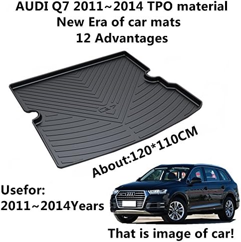 AUNAZZ/Trunk Mat Cover TPO Material Rubber Rear Trunk Cargo Liner Trunk Tray Floor Mat Cover 1 PCS Antibacterial, Waterproof, Odorless