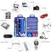 Apsung 110 in 1 Precision Screwdriver Set with Slotted, Phillips, Torx& More Bits, Non-Slip Magnetic Electronics Repair Tool Kit for iPhone, Android, Computer, Watch, Camera, PC etc (Blue)