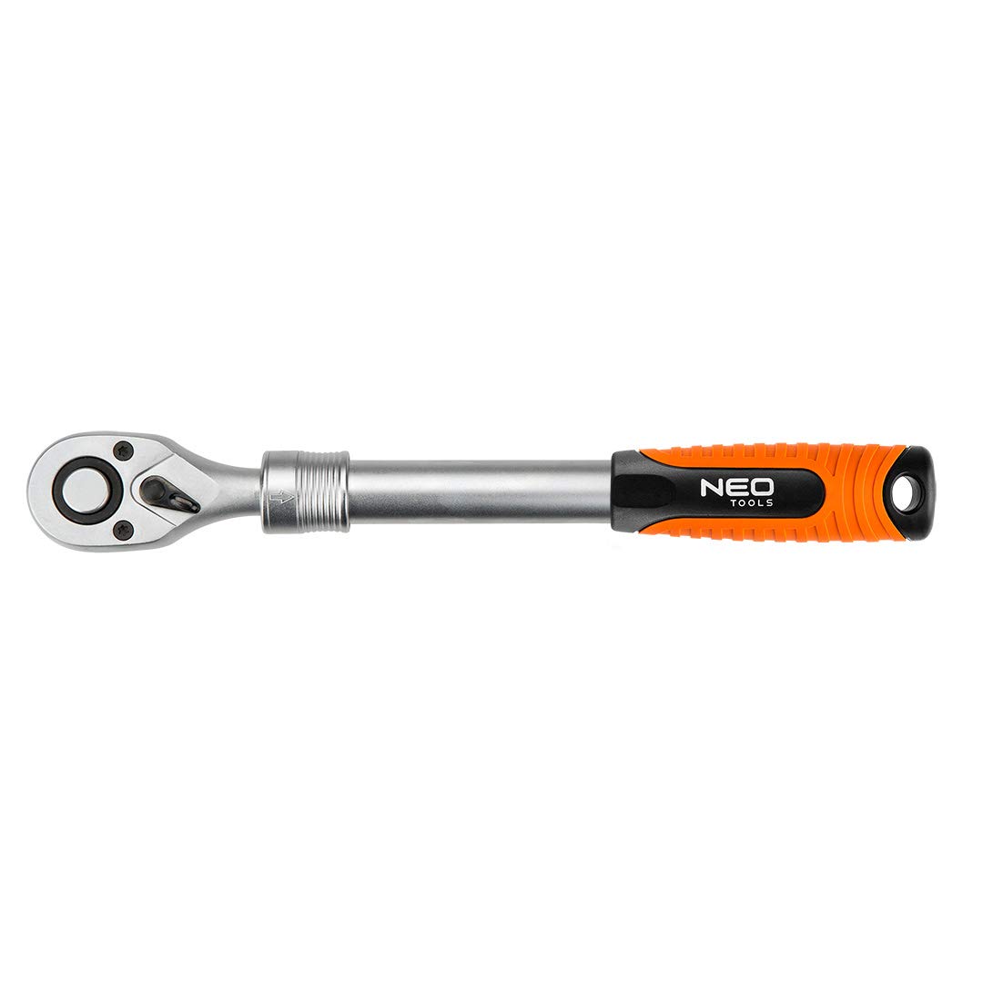 NEO 08-502 150-200 mm 1/4-Inch Extendable Ratchet Handle