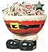 Fun Express ADORABLE SANTA FEET CERAMIC BOWL, Red, One Size