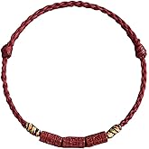 yautja Buddhist Red String Bracelets Spiritual Om Mani Padme Hum Lucky Protection Red Cinnabar Beads Bracelet Tibetan Handmade Amulet Yoga Prayer Adjustable Buddha Bracelet Spiritual Jewelry Gift for Women