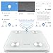 Scale,SNUUNG Body Fat Scale, High Quality Bluetooth Smart Digital, Bathroom Weight Scale,Work with iOS and Android APP, 400 Lbs (Creamy White)