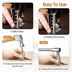 5Pcs Screw Extractor Set Spiral Flute Bolt