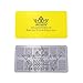 PUEEN Nail Art Stamping Plate - Fairytale Lover 01-125x65mm Unique Nailart Polish Stamping Manicure Image Plates Accessories Kit-BH000557