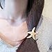 2Pcs Cute Metal Starfish Hair Band Bow Rope Elastic Ponytail Holder Hairband
