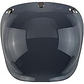 Biltwell Bubble Shield Smoke - Anti-fog, Scratch Resistant, UV/A UV/B Resistant