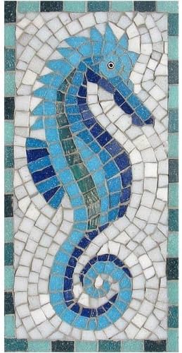 Kit De Mosaico De Caballito De Mar Disenado Por Martin Mejilla Amazon Es Hogar