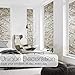 rabbitgoo Privacy Window Film Frosted Film Decorative Window Cling Anti-UV Glass Films Non-Adhesive Bamboo Films for Living Room, Brown, 17.5 x 78.7 inches