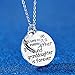 Blerameng Christmas Mother's Day Gift The Love Between a Grandmother and Granddaughter is Forever and I Love You Forever Thanksgiving Pendant Necklace