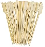 Oriental Creations Premium 10 Inch Long Natural Bamboo Paddle Sticks Skewers (200, 10 Inches)