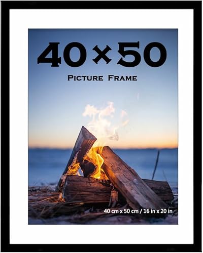 Scholar Tree 40x50 Picture Frame Black with Mounts 40x50cm Wall Mountable