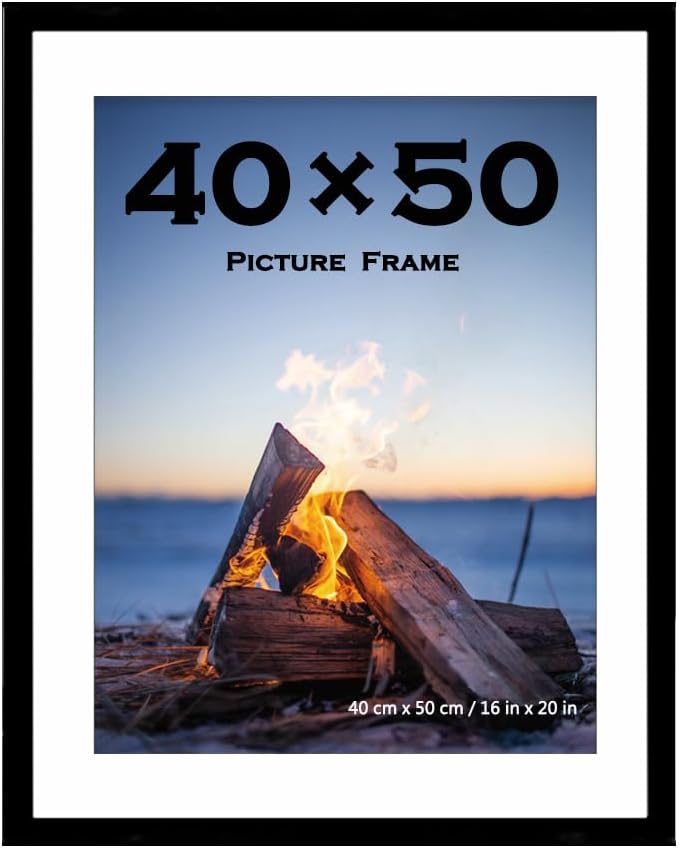 Scholar Tree 40x50 Picture Frame Black with Mounts 40x50cm Wall Mountable