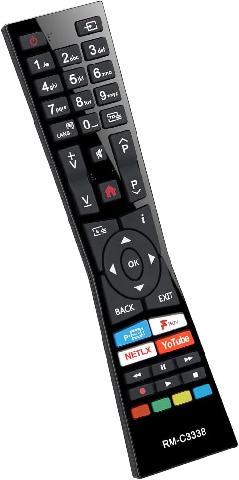 UNOCAR RM-C3338 Universal Replacement for JVC Smart TV Remote RM-C3338