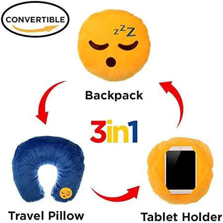3 in 1 Emoji Pillow (SLEEPING)