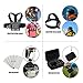 Basic Common Action Camera Outdoor Sports Accessories Kit for Gopro Hero 6/fusion/5/Session/4/3/2/HD/HERO+ SJ4000/5000/6000/Xiaomi Yi/AKASO/APEMAN/DBPOWER/Sony Sports DV and More