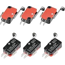 BUYGOO 6Pcs V-156-1C25 Micro Limit Switch, Microwave Door