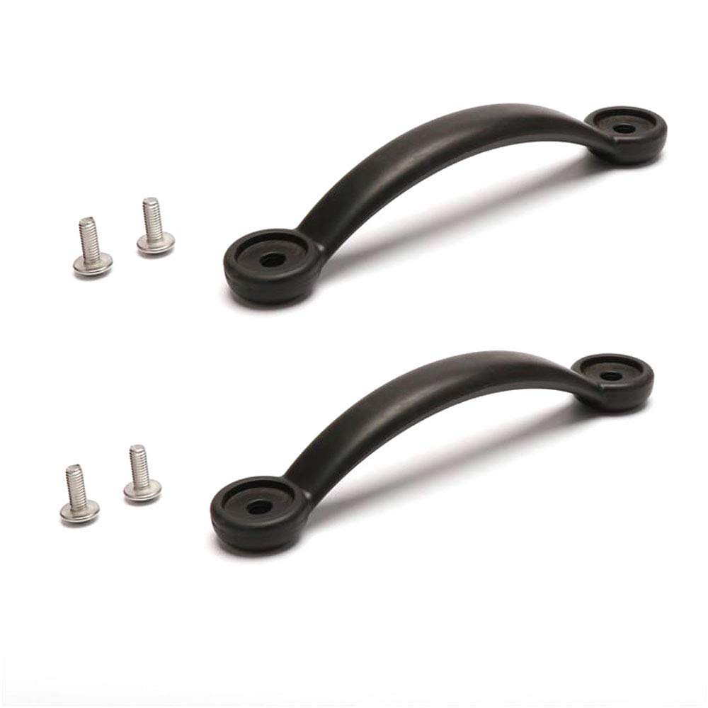 POFET 2PCS Black Kayak Canoe Boat Side Mount Carry Handles/Paddle Park Kayak Handles and Hardwares