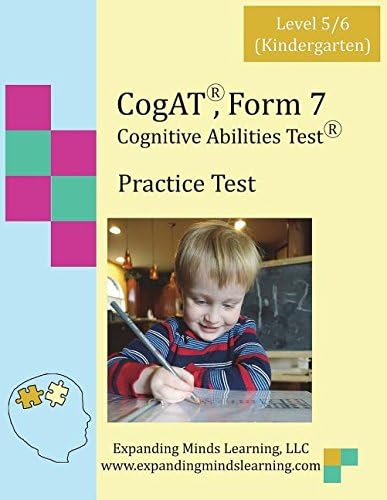 CoGAT Form 7 Practice Test: Level 5/6 (Kindergarten) Paperback – Illustrated, November 18, 2014