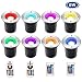 Landscape Lighting 6W RGB LED Remote Color Changing Landscape Lights 12V 24V Ground Lights IP67 Waterproof Garden Lights Outdoor Lighting Spotlights for Pathway, Deck,Garden Decor (8 Pack)
