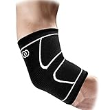 Elbow Brace Compression Support Sleeve by Compressions - Best for Recovery, Tendonitis, Weightlifting, Tennis & Golfers Elbow Treatment – Reduces Joint Pain - For Men & Women