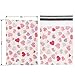 10x13 Lovely Heart Poly Mailers Pink Designer Shipping Envelopes Boutique Custom Bags Pack of 100