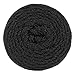 Pepperell Bonnie Braid Macrame Cord | 4mm x 100yd | Value 2-Pack | Twisted Polypropylene Cord for DIY Crafts, Plant Hangers, Wall Hangings, Crochet & Macrame (Black)