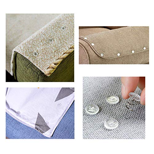 SAISN Upholstery Twist Pins/Push Pins with Clear Heads, Bedskirts/Slipcovers Pins for Sewing and Home Decor (30 Pack)