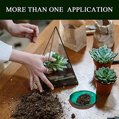 Chericus 8 Pack Wave Plastic Plant Saucer 6 8 10 Inch Plant Trays for