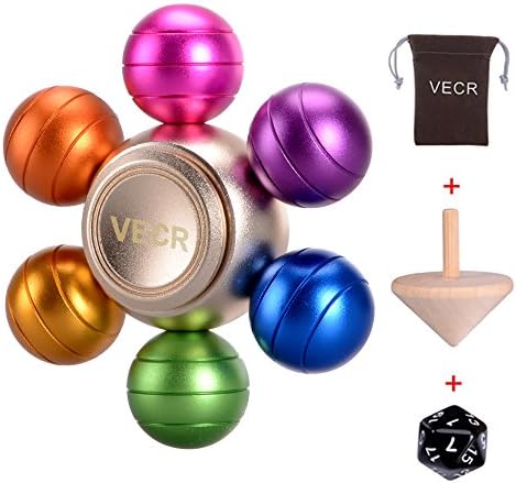 Vecr Finger Gyro Fidget Hand Spinner Relieve Stress Toy For kids and Adult Anti-Anxiety Autism Killing Time