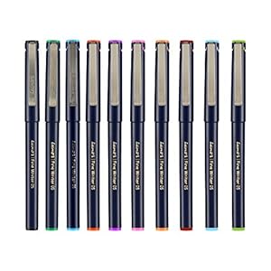 Luxor Finewriter Assorted color (Pack of 10 Pen)