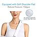 Vinfit Medical Breathable Mesh Arm Sling Shoulder Support Belt with Adjustable Strap, Injured Forearm Supporter Cuff Wrist Elbow Brace Immobilizer Fracture Protector for Women Men, White