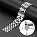Wearlizer Stainless Steel Band Compatible for Fitbit Versa/Versa 2/Versa Lite Bands Women Men,Ultra-Thin Lightweight Replacement Band Strap Bracelet Compatible for Versa Accessories Silver