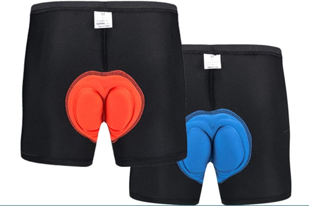 red mesh cycling shorts
