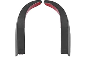 X AUTOHAUX 1Pair Car Roof Hardtop Rain Diverters ABS Water Gutter Extension Block for Jeep Wrangler Jk 2007-2017