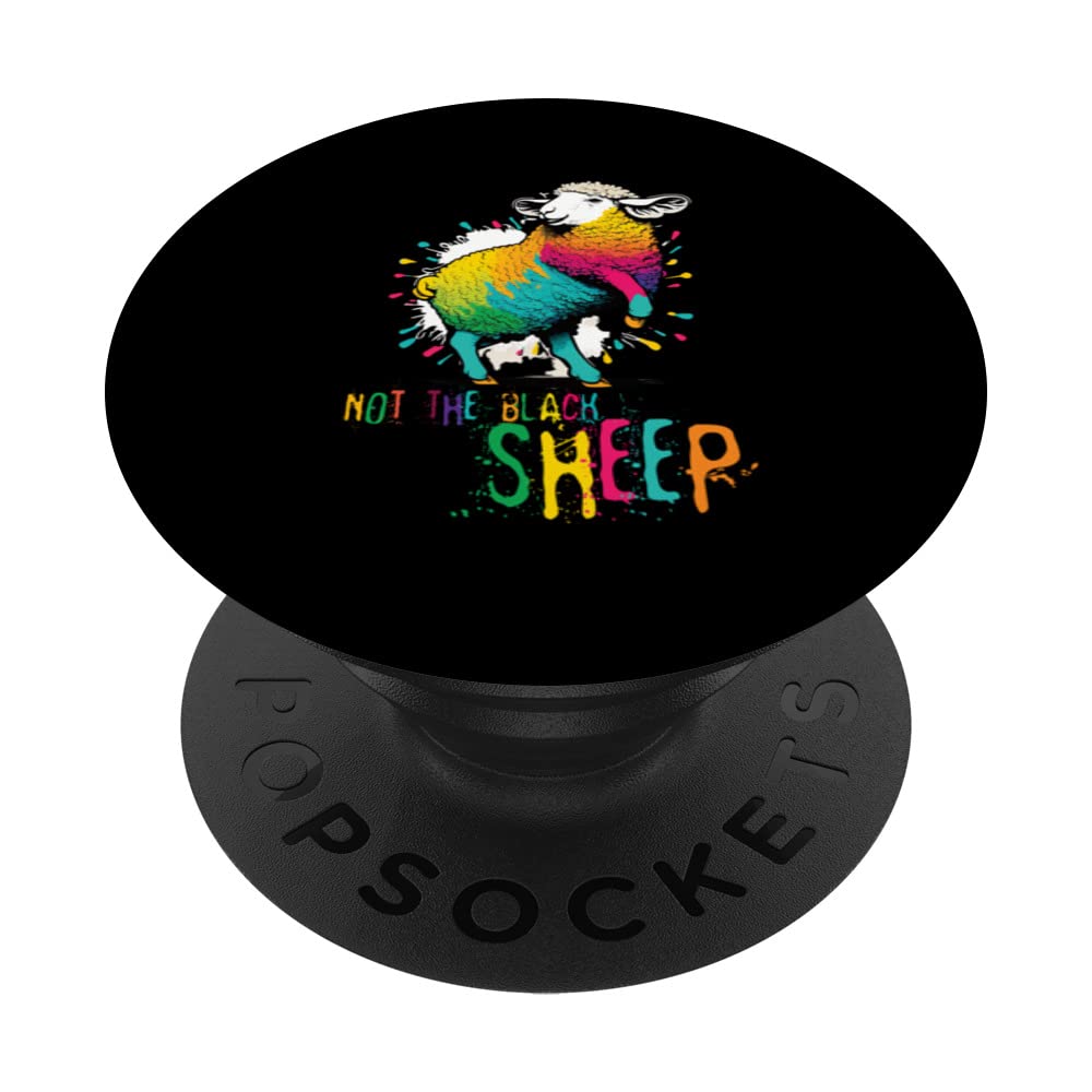Not the Black Sheep Sheepherders Farmer Wool PopSockets Swappable PopGrip