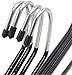 Rubber Coated Hangers - 12 Pack Non-Slip Black Hangers for Clothes - Premium Quality Materials - Sturdy Design - Easy Slide & Rubber Protected - Slim to Save Closet Space