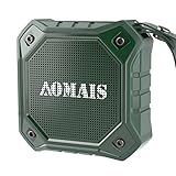 AOMAIS Ultra Portable Wireless Bluetooth Speakers with 8W Output Loud Sound,Waterproof IPX7 Floating,Stereo Pairing,for iPhone7/iPod/iPad/Samsung/Cell Phones/Tablets/PC/Laptop(Green)