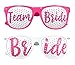Team Bride Party Glasses - Novelty Sunglasses for Weddings, Bachelorette Parties and Bridal Showers (10pc Set, Hot Pink)