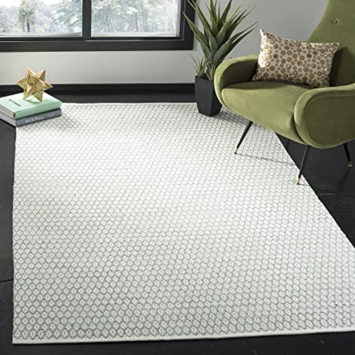 SAFAVIEH Montauk Collection Accent Rug - 3' x 5', Light Green & Ivory, Handmade…